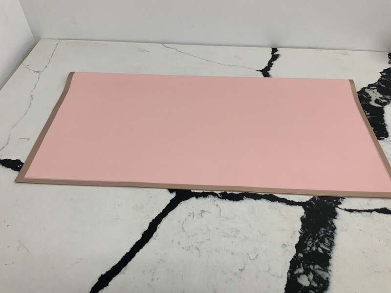 Transparent wrapping paper rose gold trim