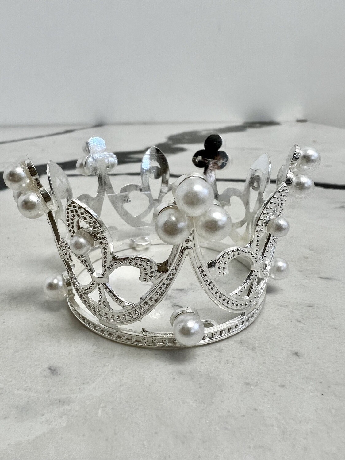 Crown Decorative  Silver  2.9 in