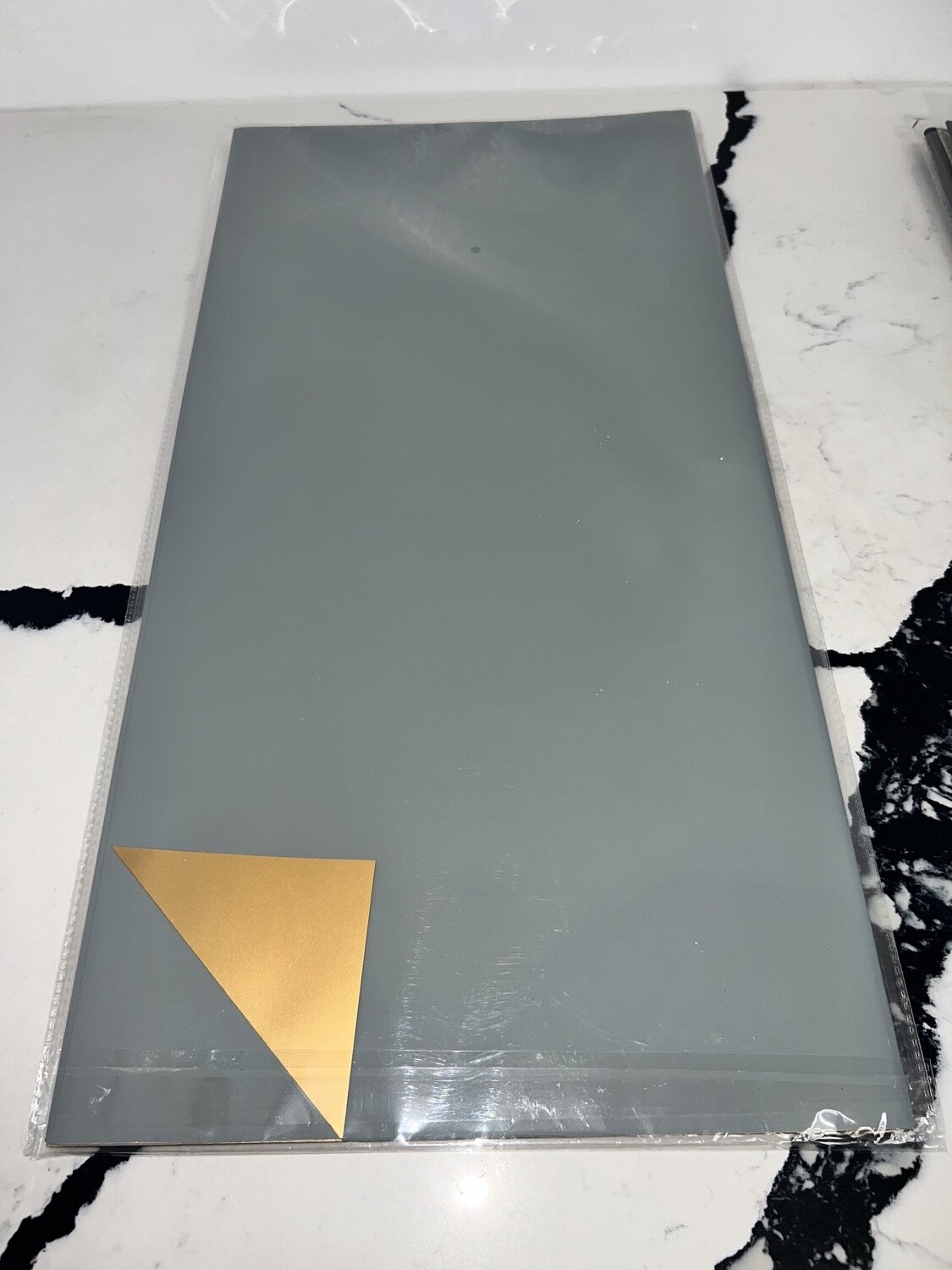 Double side Korean Wrapping Paper, Colors: Blue Grey  With Gold