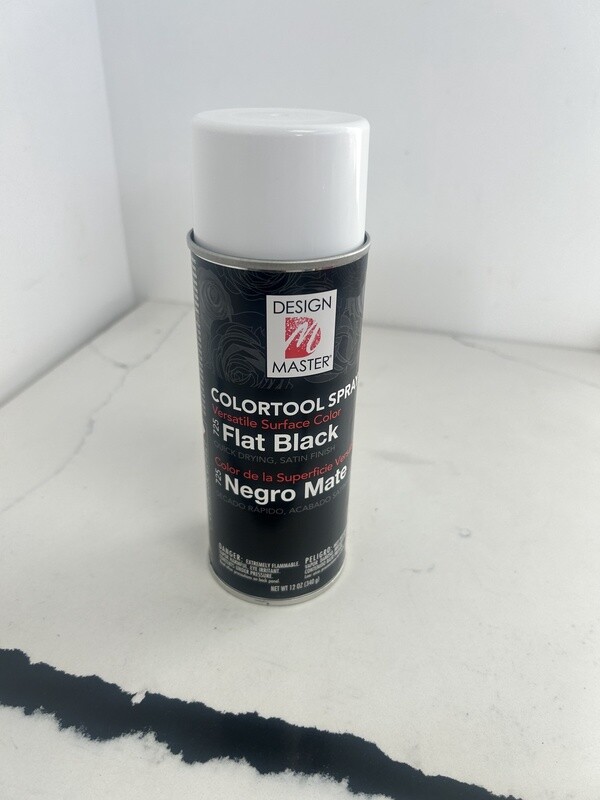 spray paint flat black