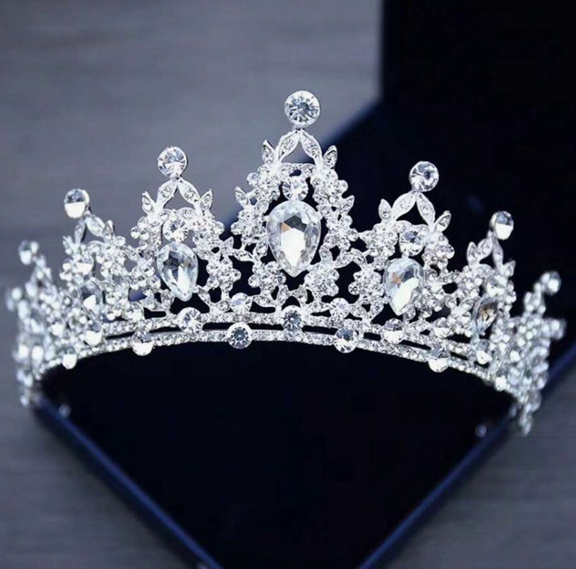 Alloy &amp; Rhinestone Bride Wedding Crown, Princess Crown, Colors: Alloy &amp; Rhinestone Bride Wedding Crown, Princess Crown