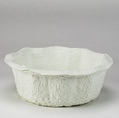 white floral container, Sizes: small