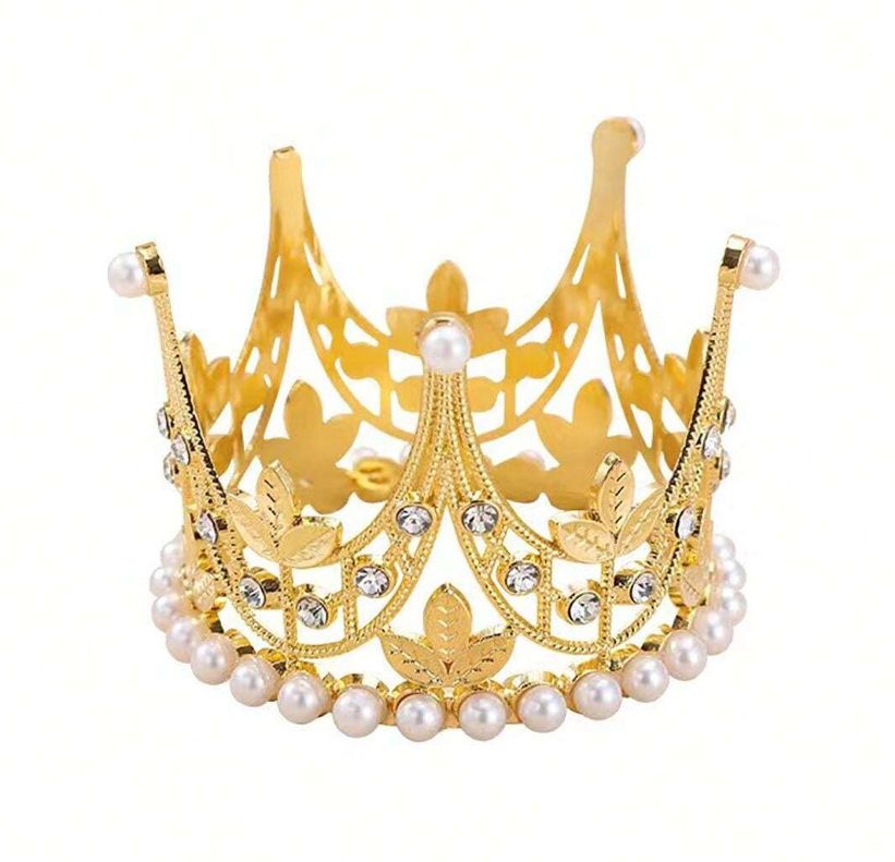 Alloy Rhinestone Crown Bridal Hair Accessory, Party Flower Decor