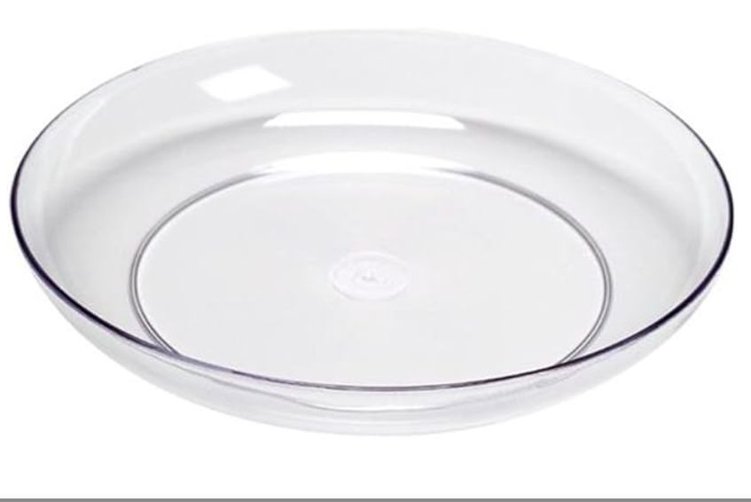 Plastic flower plate 7 1/5