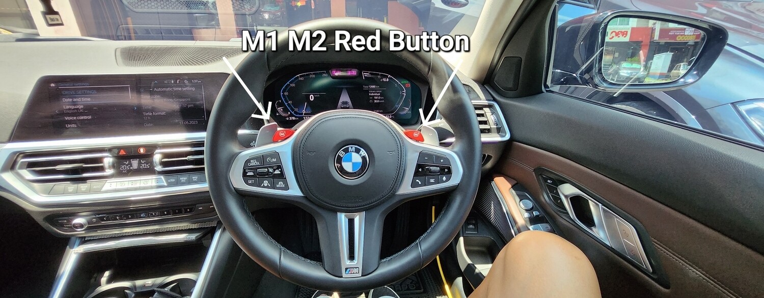 BMW M1 M2 Red Button 