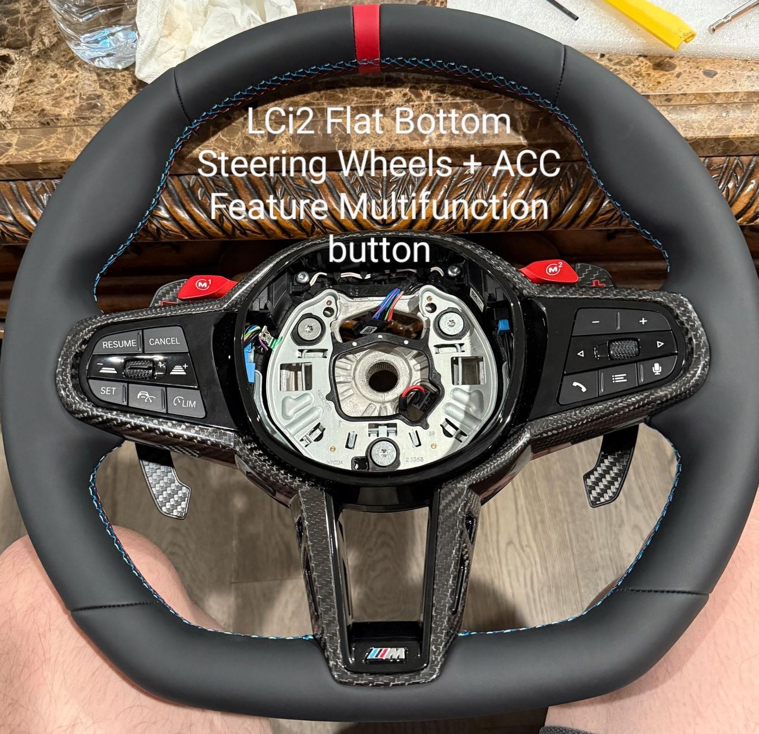 BMW LCi2 Flat-Bottom Steering Wheels ( Leather/Alcantara )
