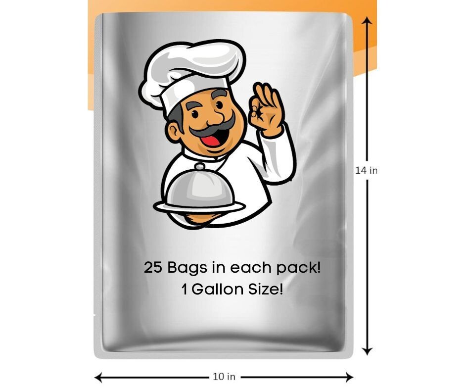 1 Gallon 10"x14" Mylar Bags (25pack)