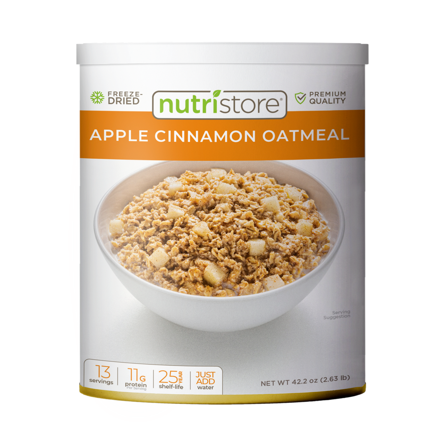 Nutristore - Premium Freeze Dried Apple Cinnamon Oatmeal
