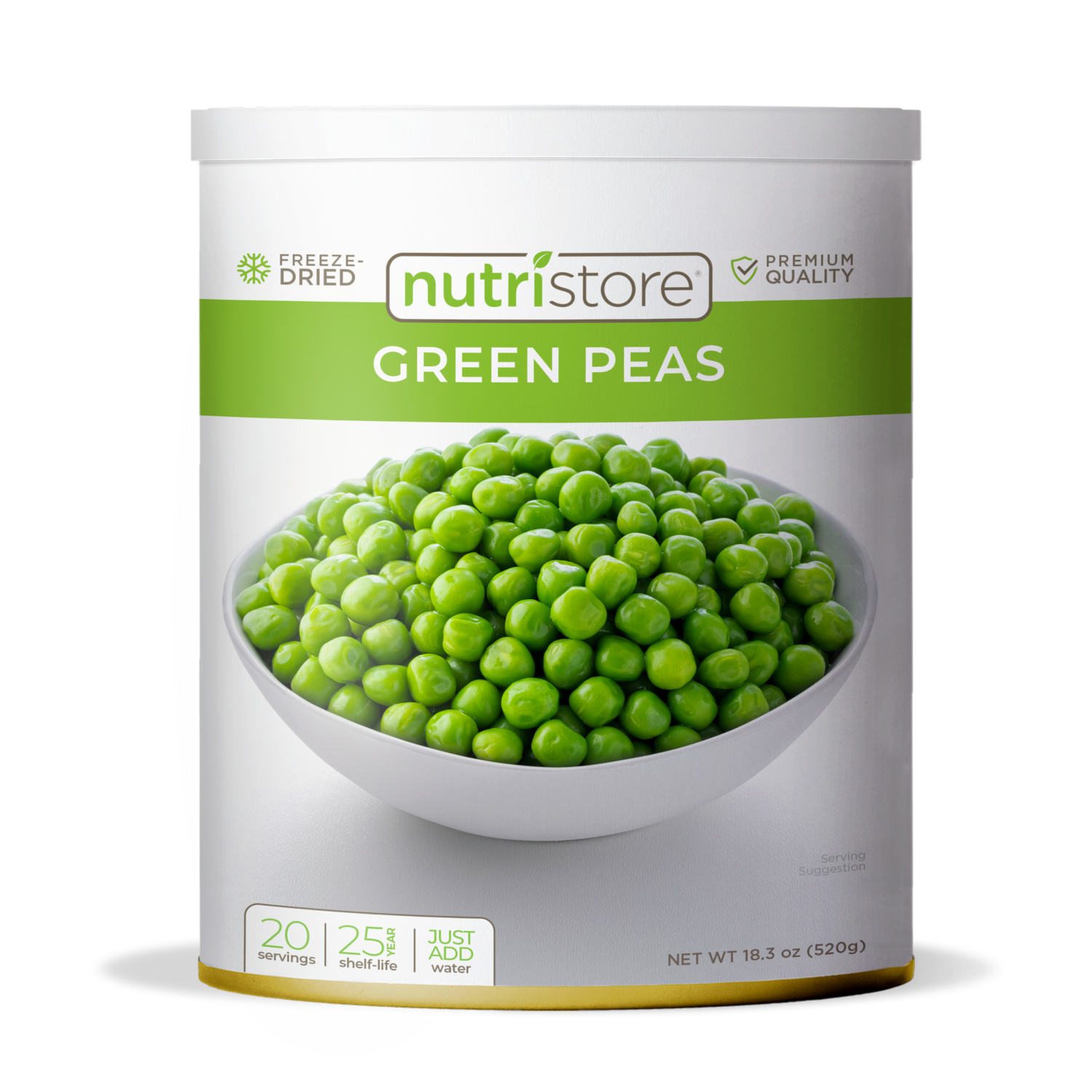 Nutristore - Premium Freeze Dried Green Peas