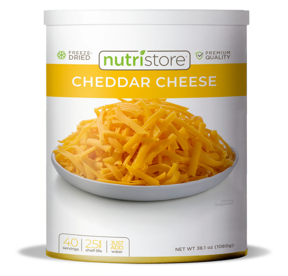 Nutristore - Premium Freeze Dried Cheddar Cheese