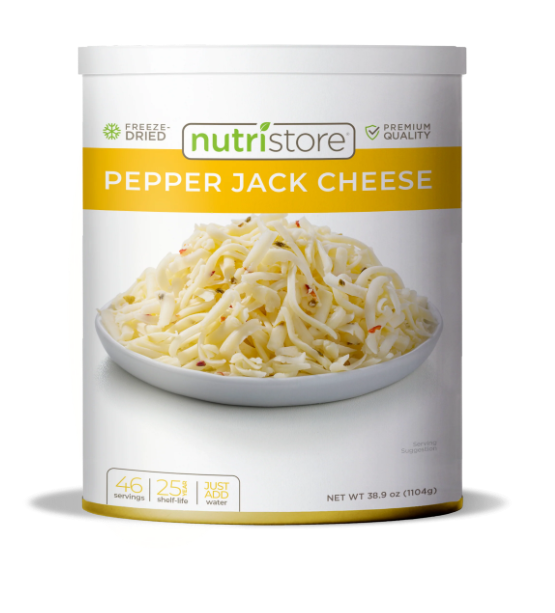 Nutristore - Premium Freeze Dried Pepper Jack Cheese
