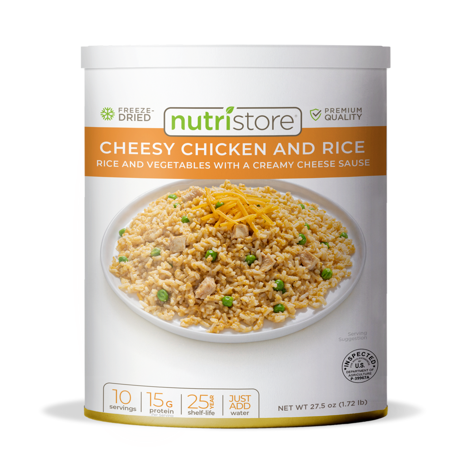 Nutristore - Premium Freeze Dried Cheesy Chicken and Rice