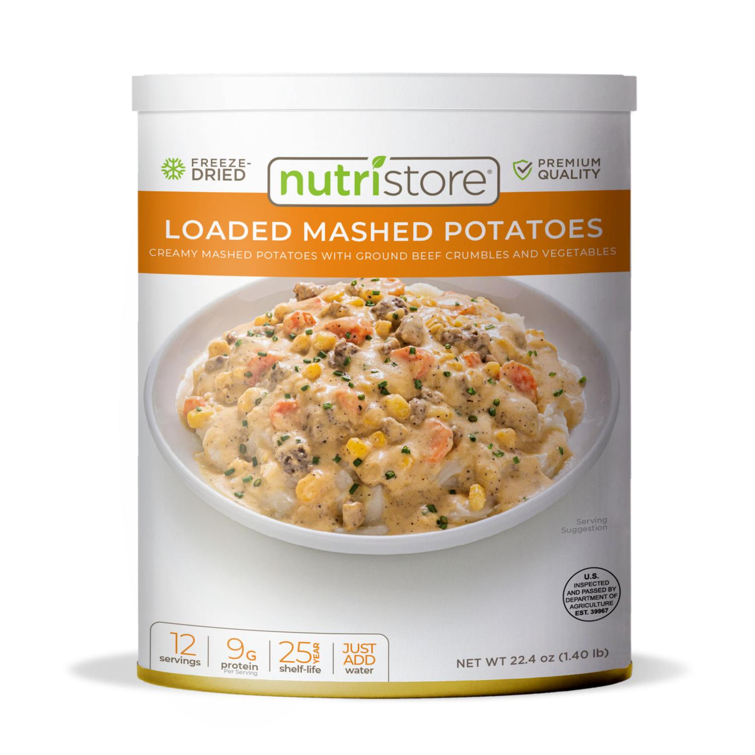 Nutristore - Premium Freeze Dried Loaded Mashed Potatoes