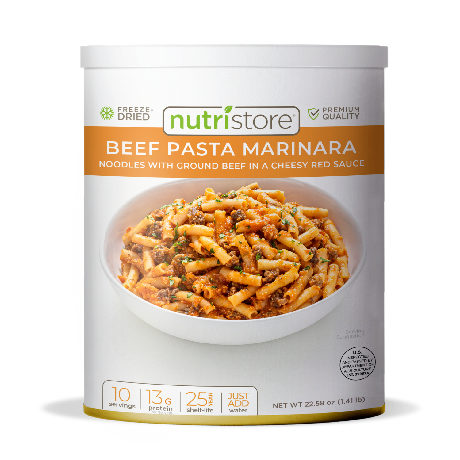 Nutristore - Premium Freeze Dried Beef Pasta Marinara