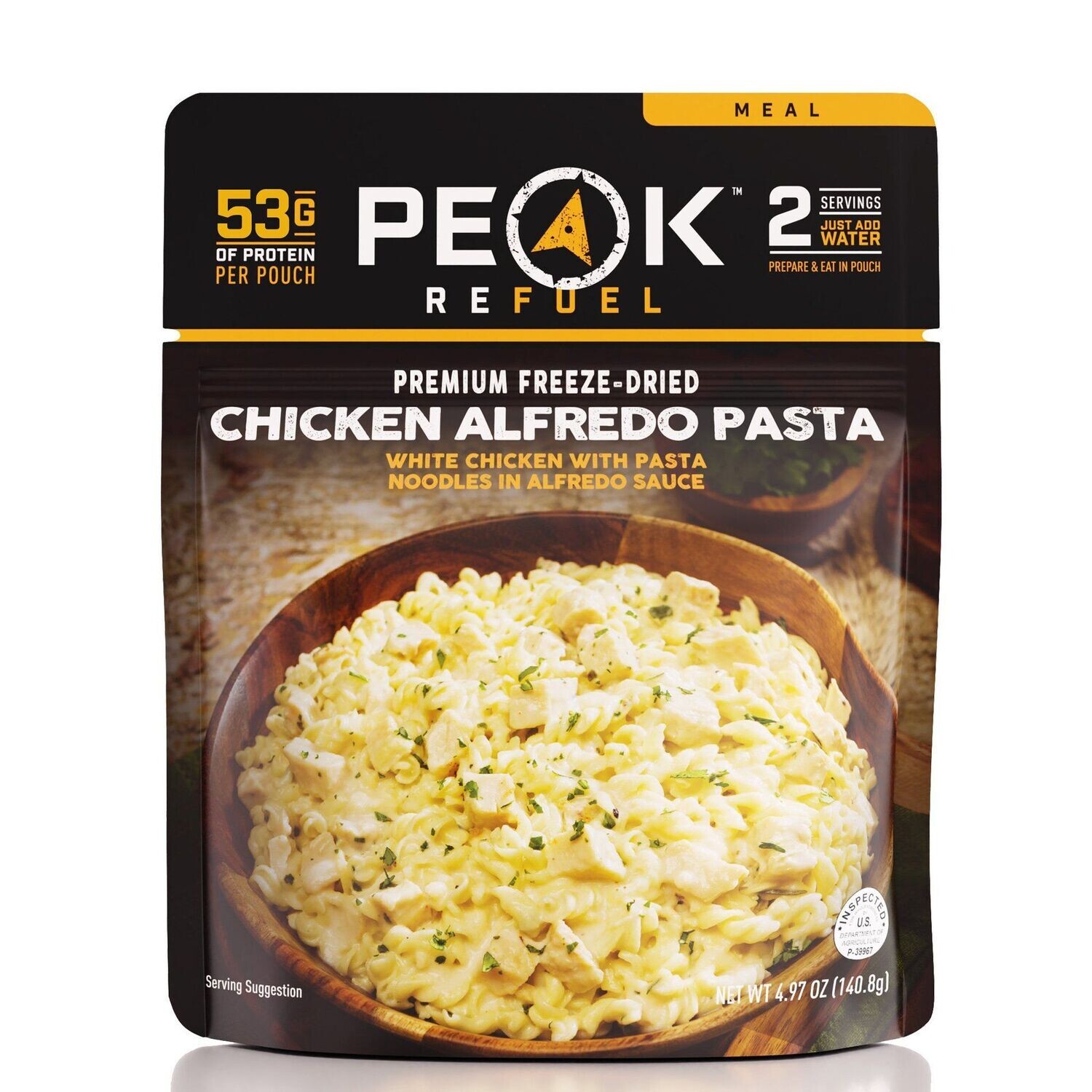 Peak ReFuel Freeze Dried Chicken Alfredo Pasta