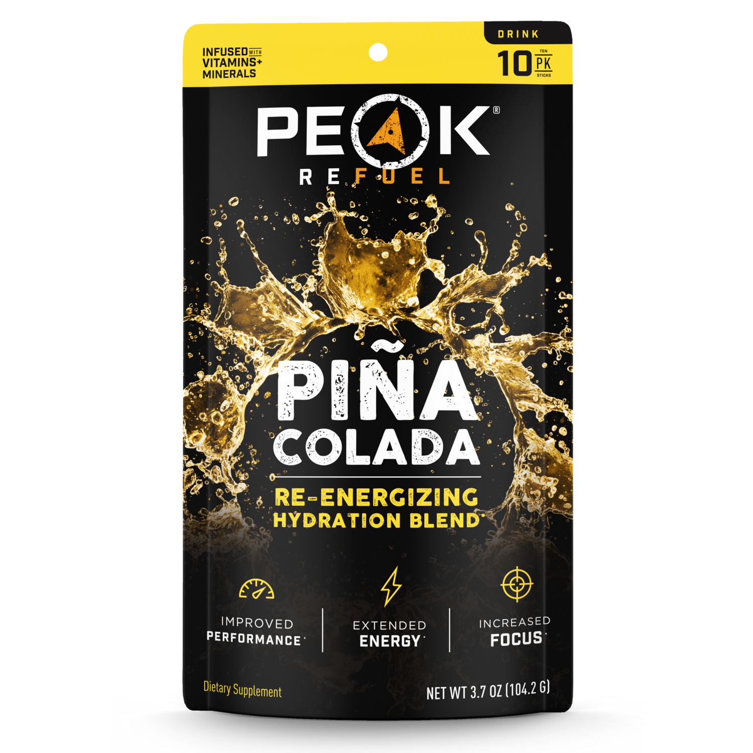 Peak ReFuel Pina Colada Re-Energizing Drink Sticks