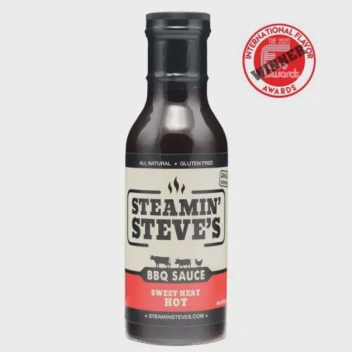 Steamin' Steves Sweet Heat HOT BBQ sauce