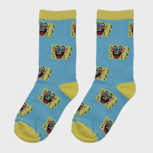 Cool Socks* Women’s Socks, Style: Sponge Bob Head