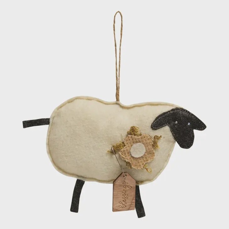Felt Blessing Sheep Ornament