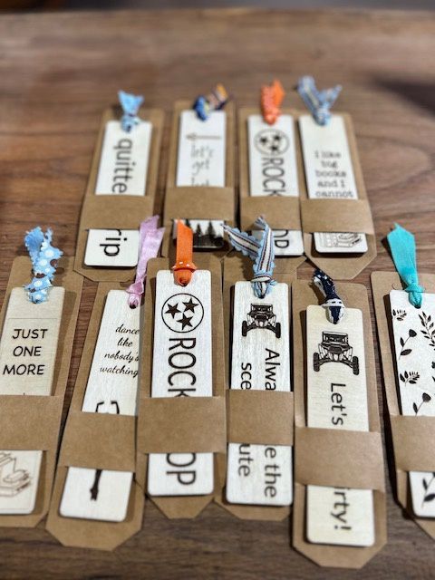 Hand Crafted Wood Bookmarks