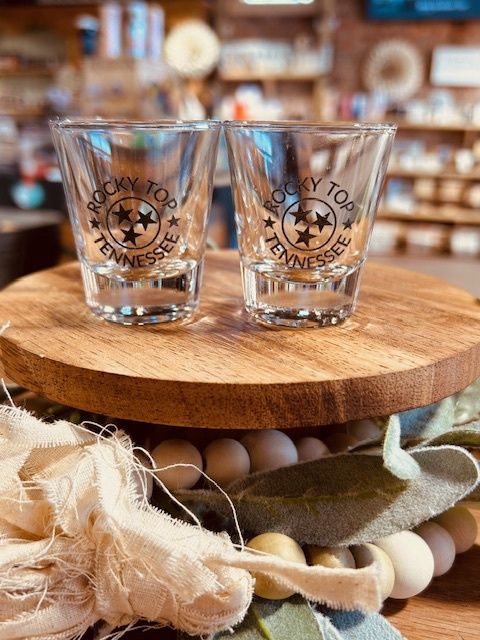 Rocky Top Glass Shot Glass