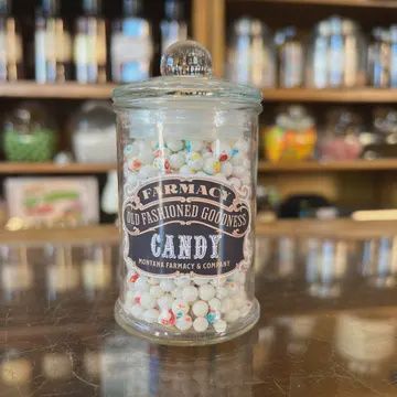 Old fashion Glass Jar, Flavors: Mini Jaw Breakers