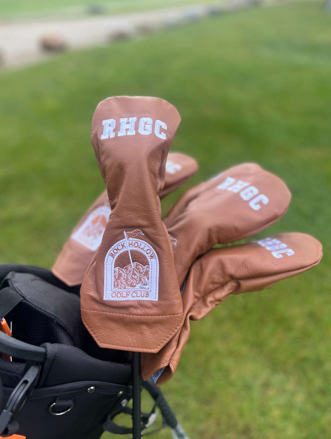 Classic Rock Hollow Winston Fairway Headcover (Tan &quot;RHGC&quot; &amp; Logo)