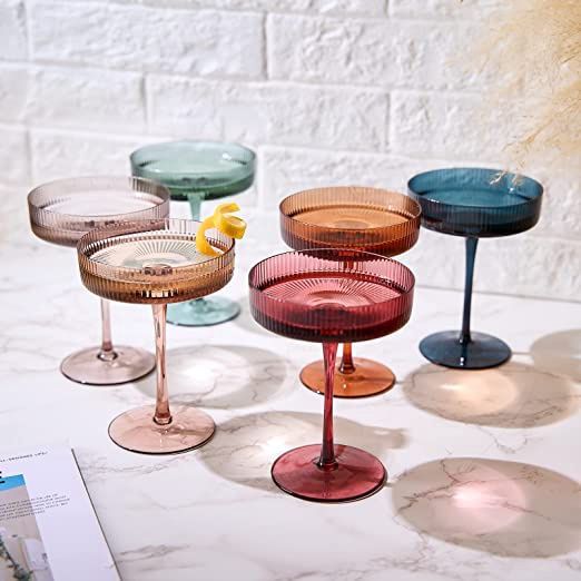 WS Multi-Tone Cocktail Glasses (Set of 6)