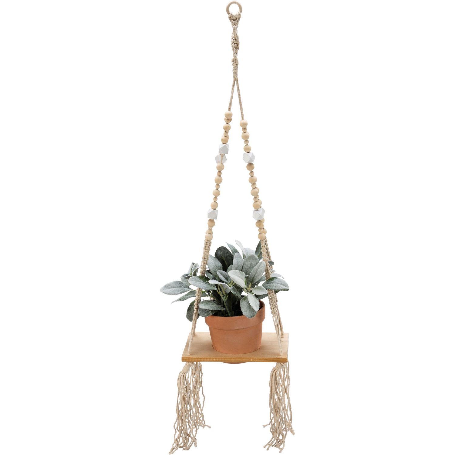 PBK Beaded Square Plant Hanger 112805