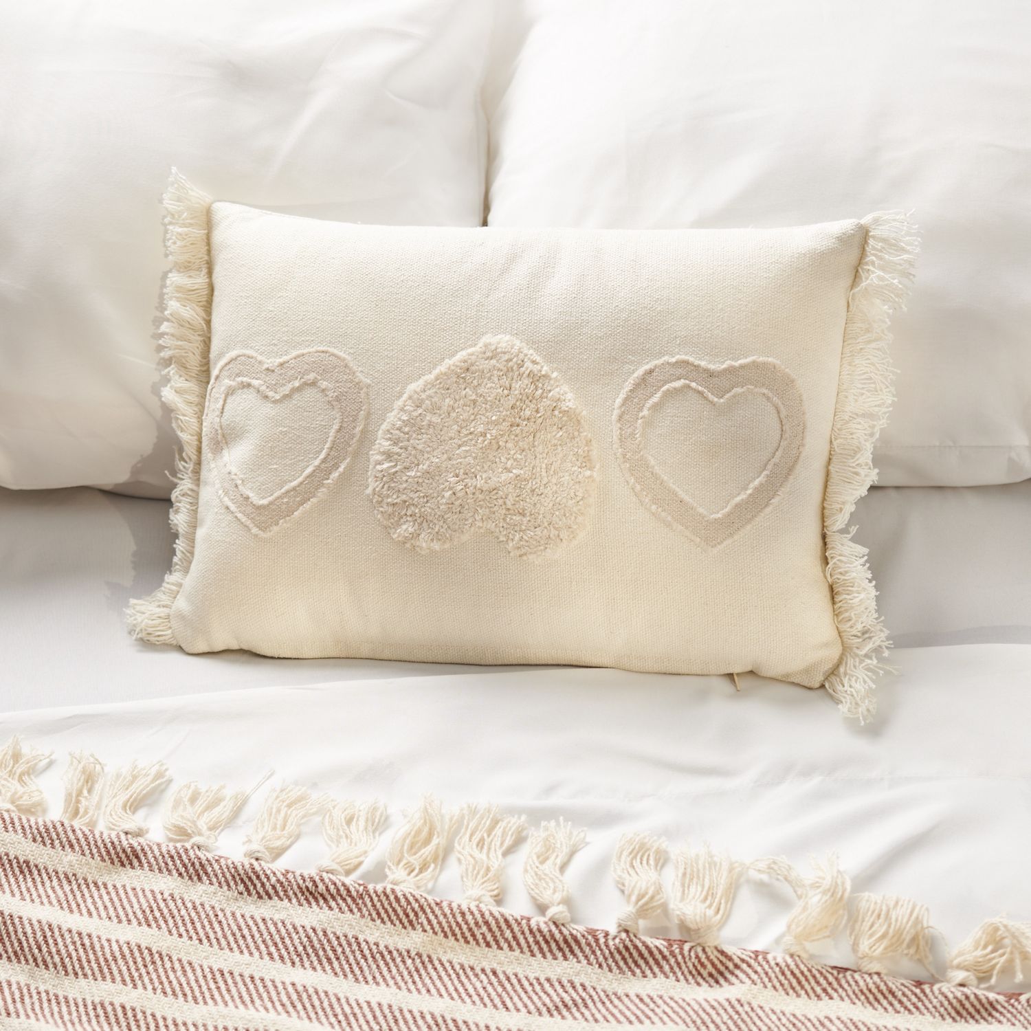PBK Embroidered Heart Pillow 117171