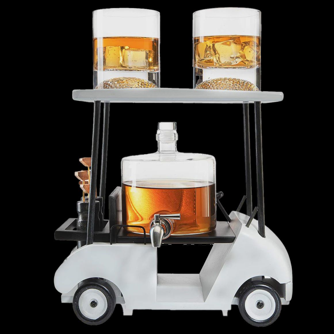 WS Whiskey Decanter Golf Cart