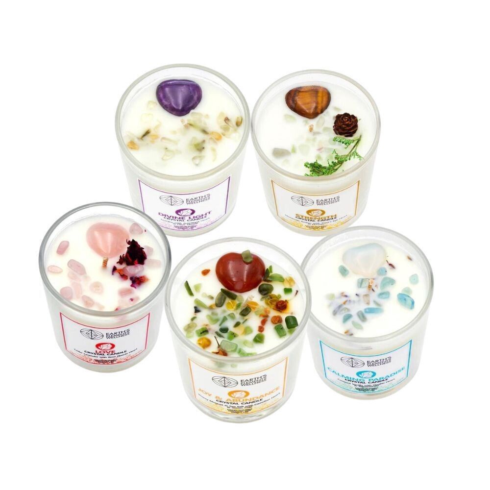 EEW Natural Crystal Candles 100% Hand-Poured Soy