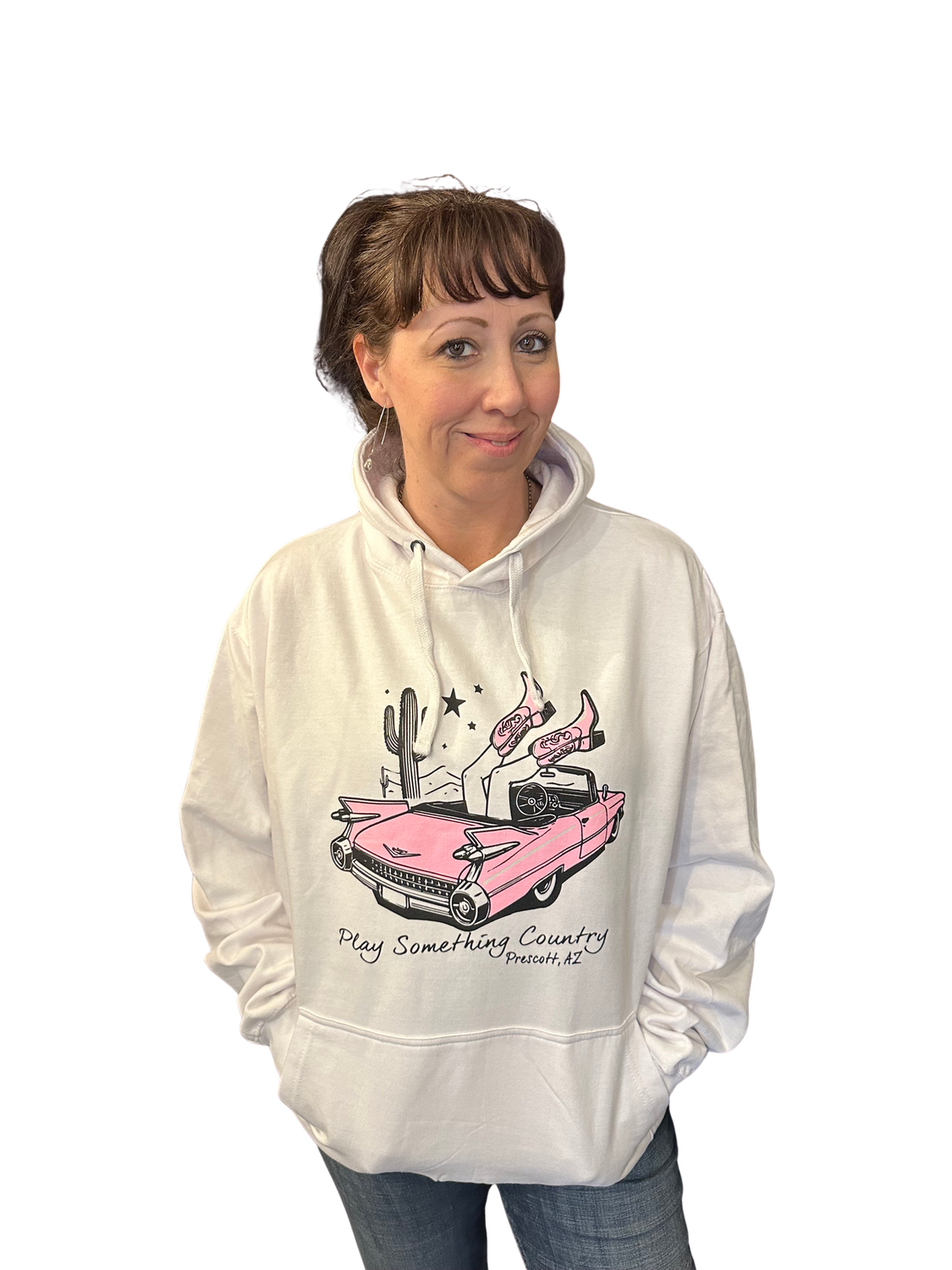 Pink Cadillac Western Hoodie