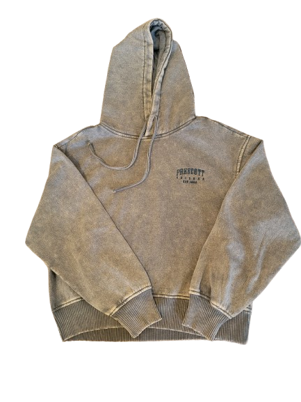 Prescott Fleece Cropped Hoodie, Size: Sm, Colour: Sage