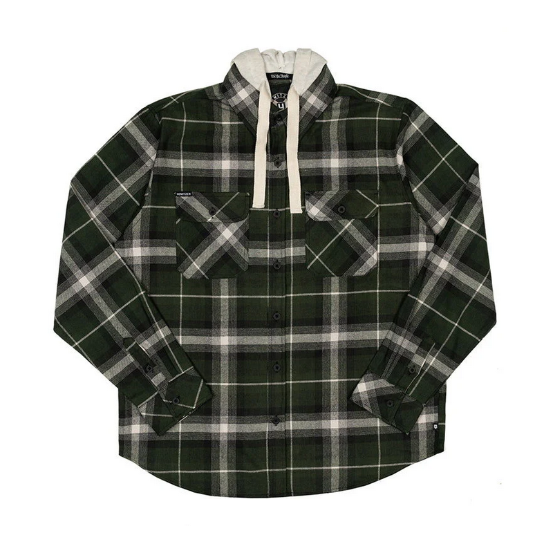 HOW 371WV123 Hooded Flannel &quot;Stockade&quot;