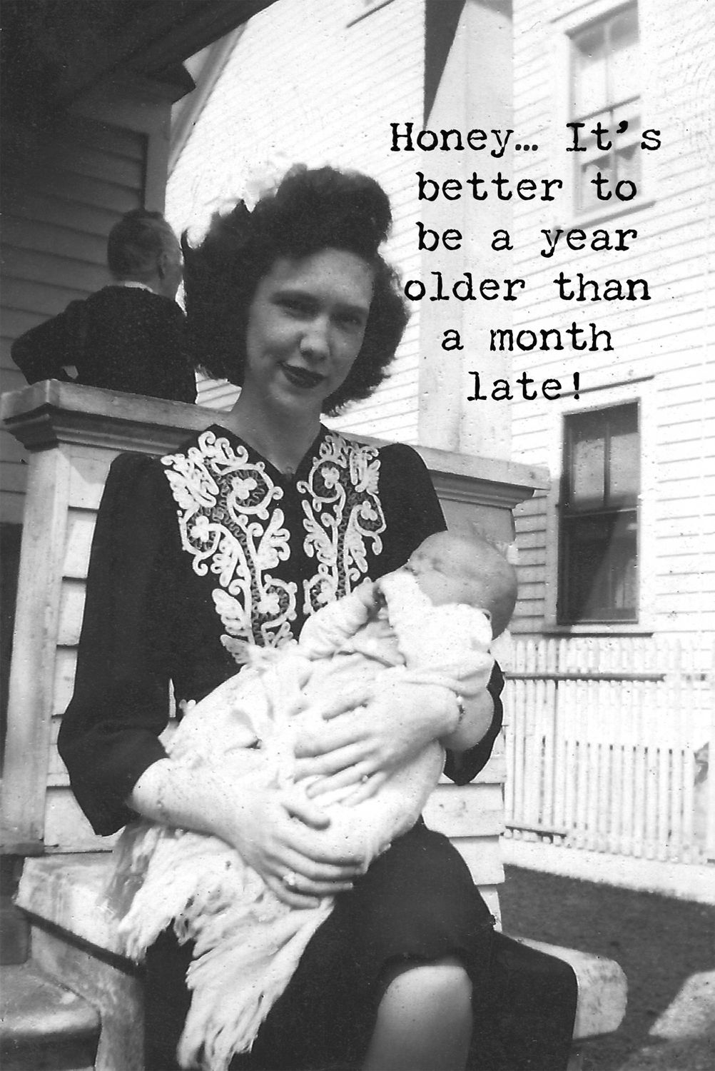 PBK Vintage Greeting Cards &quot;Month Late 70283&quot;