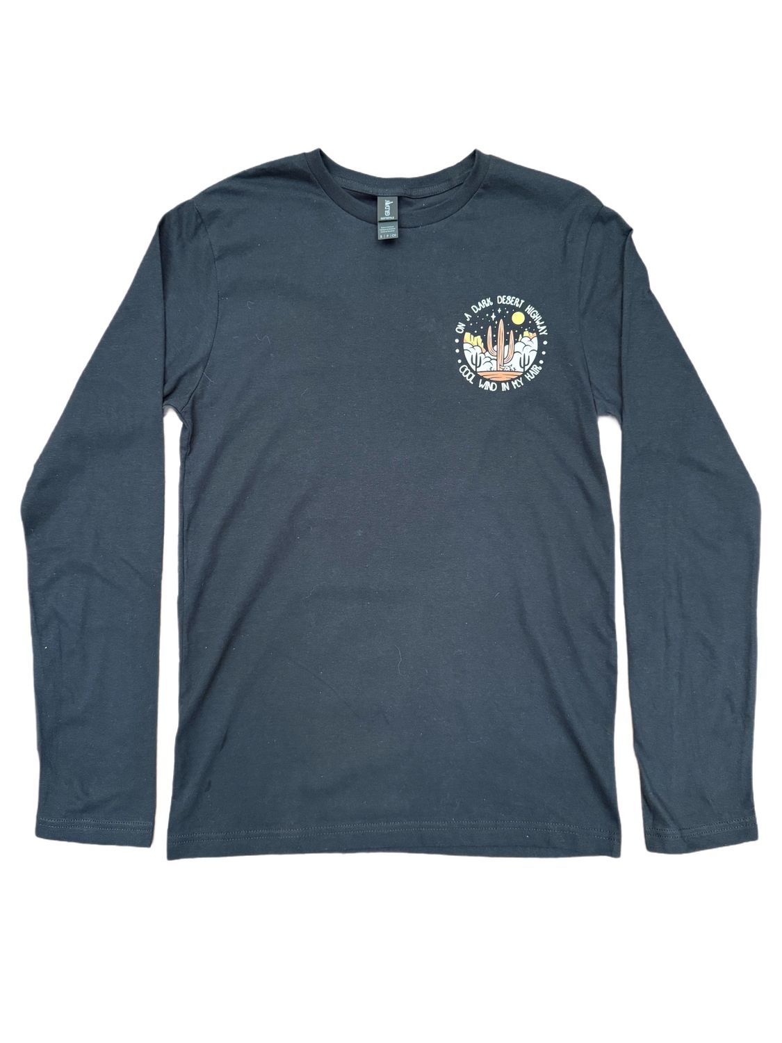 Dark Desert Highway Long Sleeve Tees (Black)