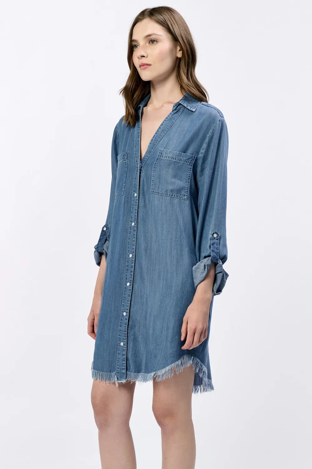 DJD &quot;Avery&quot; Blue Denim Dress