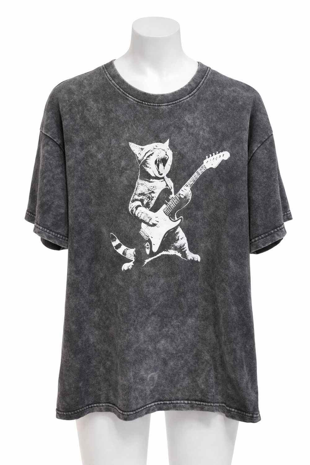 Guitar Cat Rock Tee, Size: Small