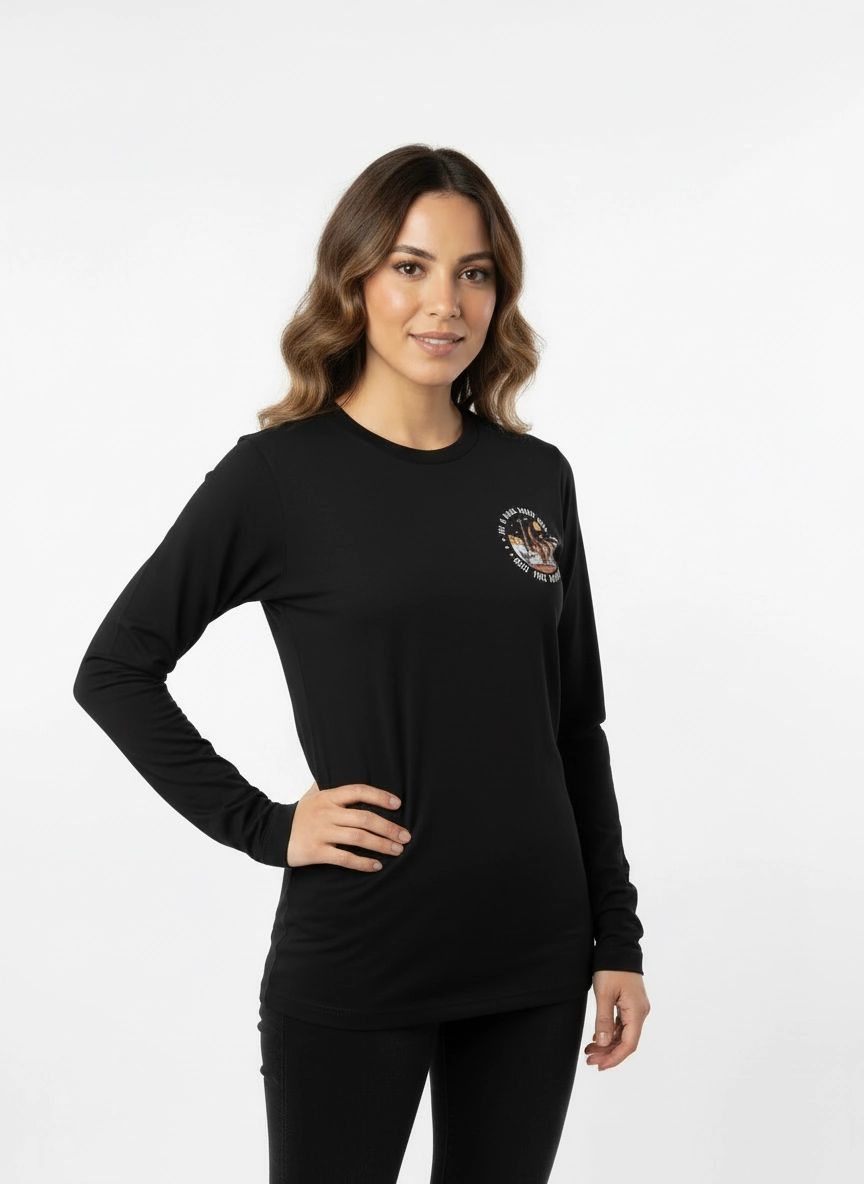 Dark Desert Highway Long Sleeve Tee (Black)
