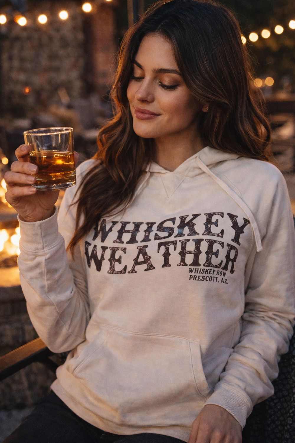Whiskey Weather Sweatshirt Hood