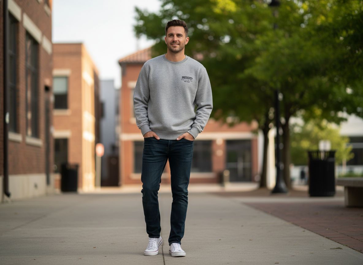 Prescott Embroidered Sweater (Gray)