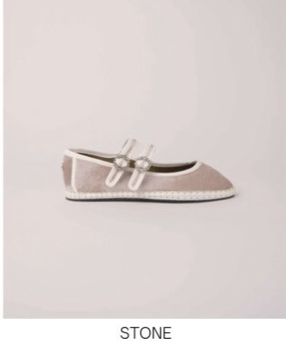 Baby in velluto di seta doppio cinturino