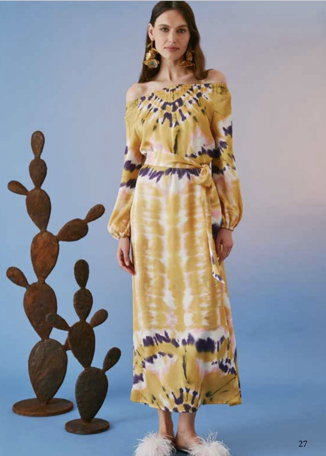 Abito in satin di viscosa 