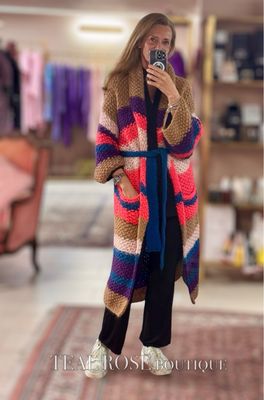 Cappotto in lana fatto a mano Pink Memories