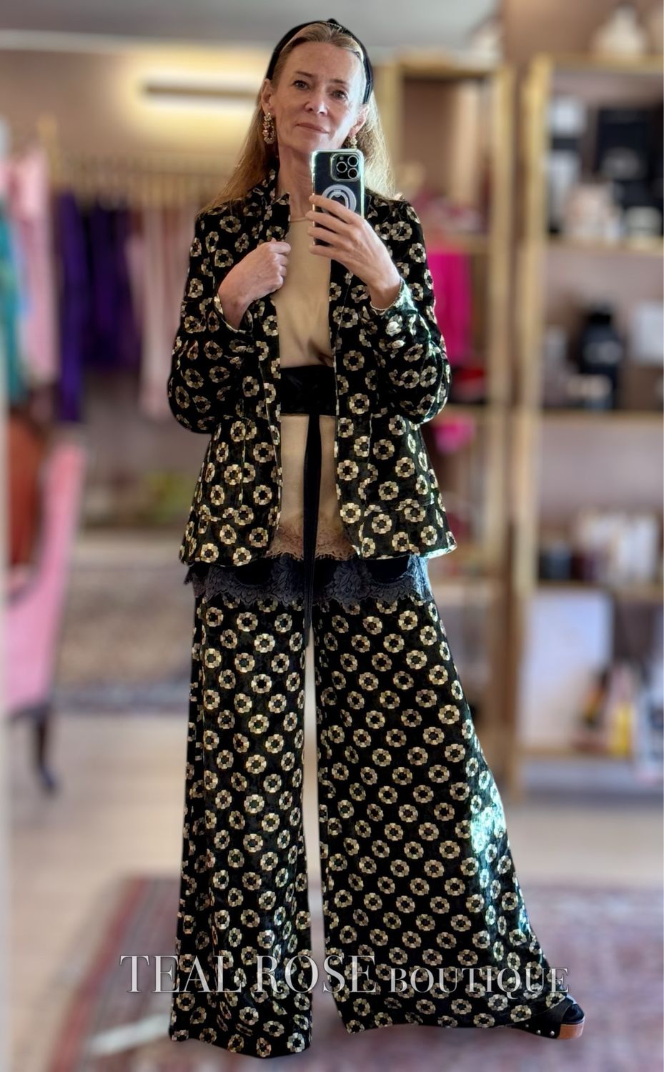 Completo giacca e pantaloni palazzo 1-One