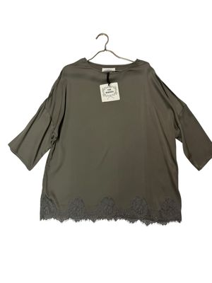 T-shirt Pink Memories con pizzo francese 