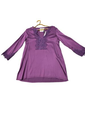 Camicia Pink Memories con pizzo francese 