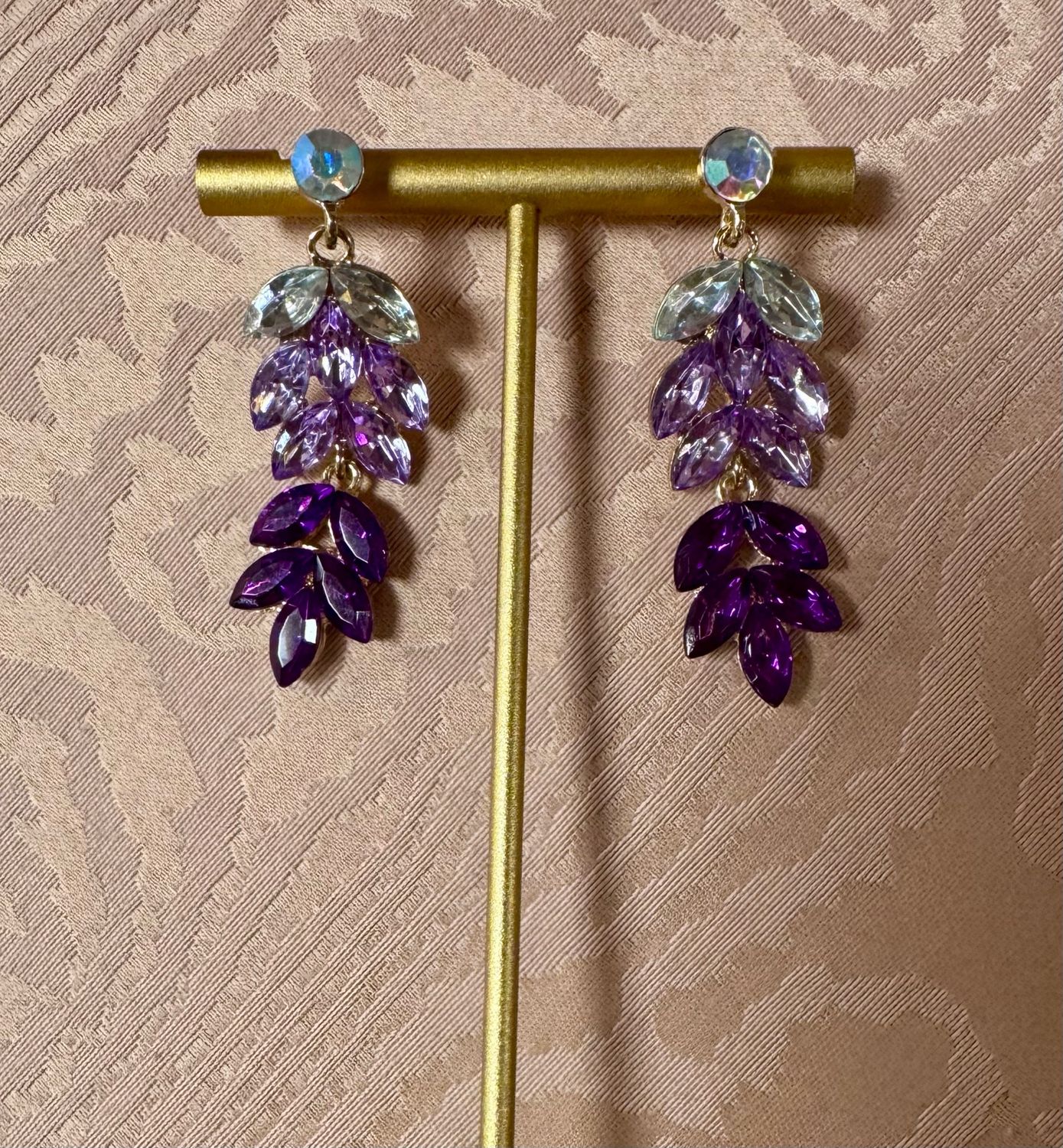 Orecchini pendenti con strass