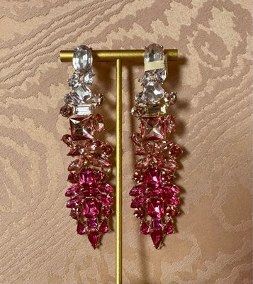 Orecchini pendenti con strass